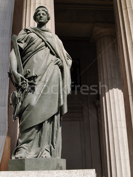 Justicia estatua Chile público lugar piedra Foto stock © fxegs