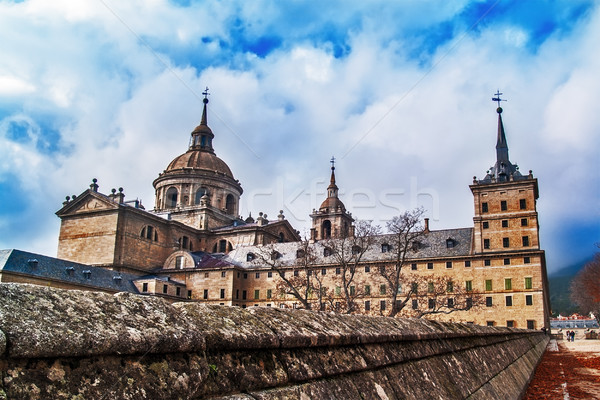 El Escorial Monastery back Stock photo © fxegs