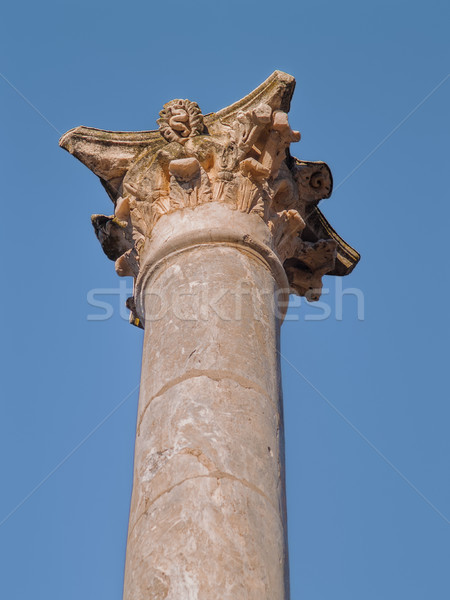 Roman theater column capital Stock photo © fxegs