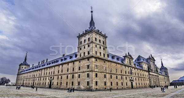 El Escorial Monastery panorama corner Stock photo © fxegs