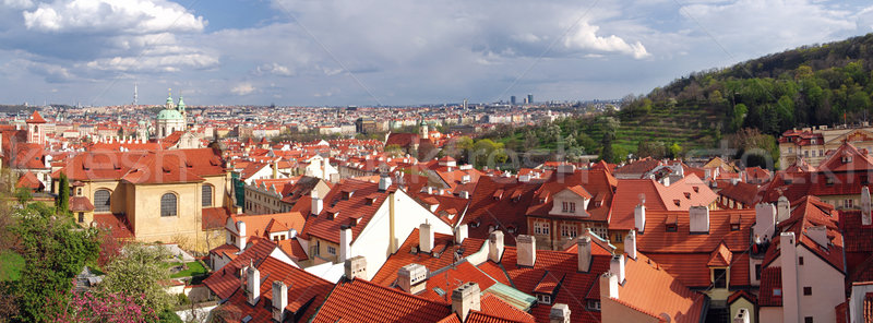 Panorama of Prague Stock photo © fyletto