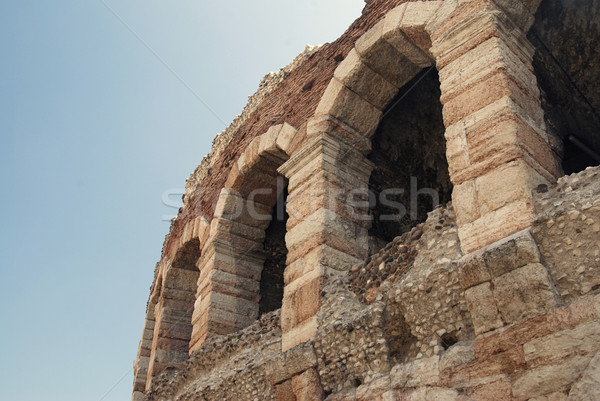 Stock fotó: Colosseum · részlet · híres · római · olasz · város