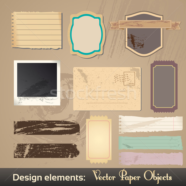 Stock photo: Vector Vintage Labels