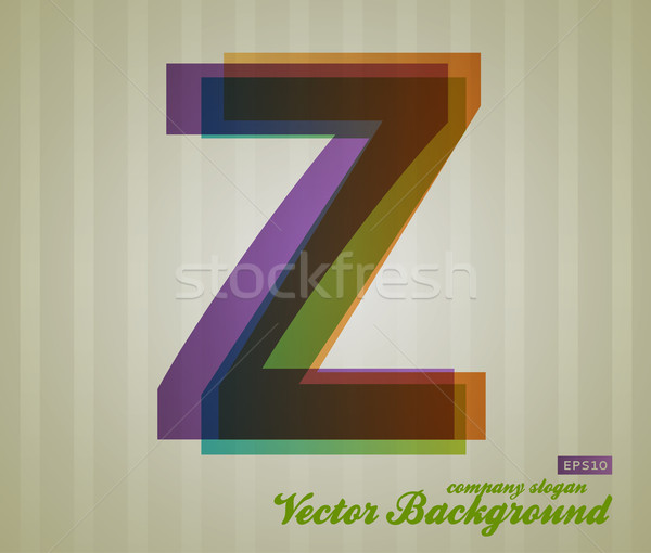 Stock photo: Color Transparency Letter