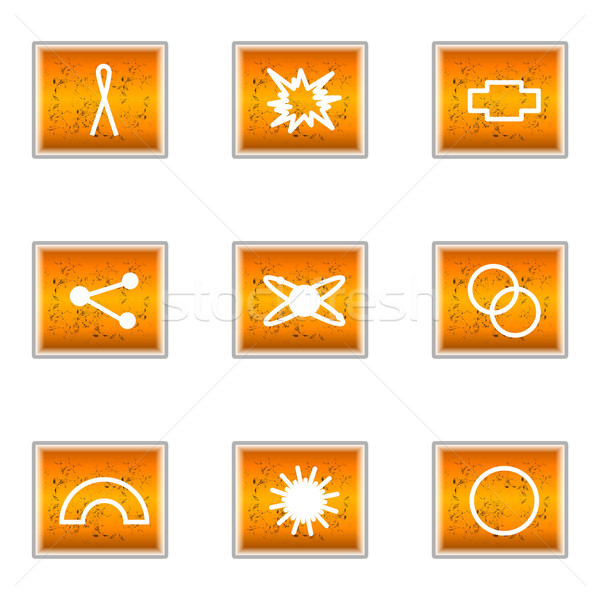 Glossy icon set  Stock photo © Fyuriy