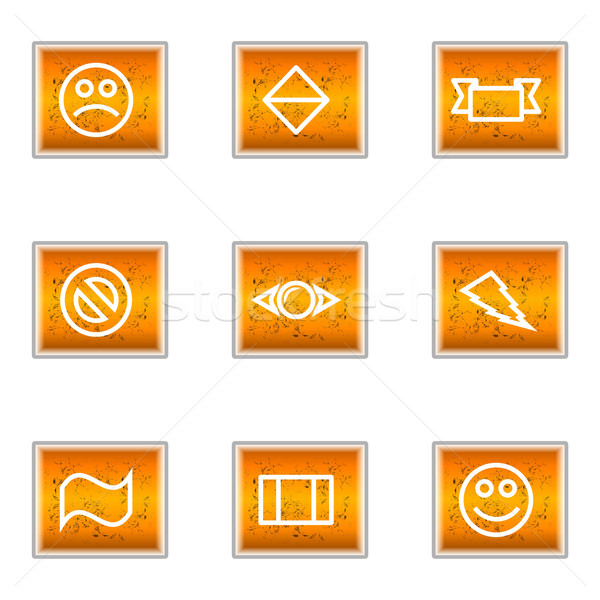 Glossy icon set  Stock photo © Fyuriy