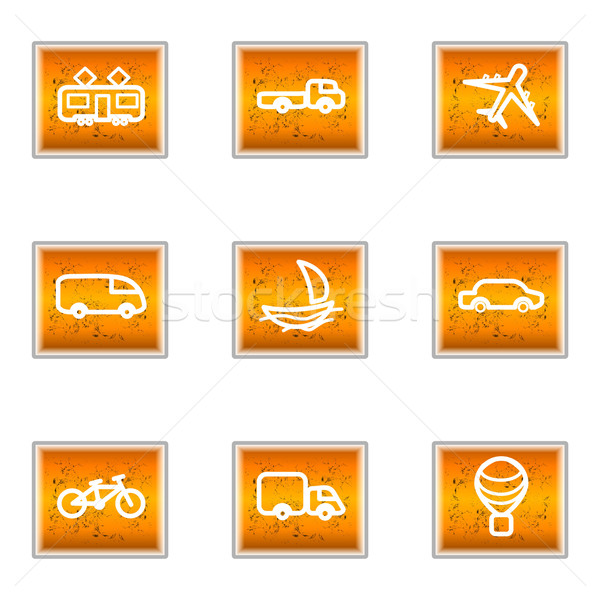 Glossy icon set  Stock photo © Fyuriy