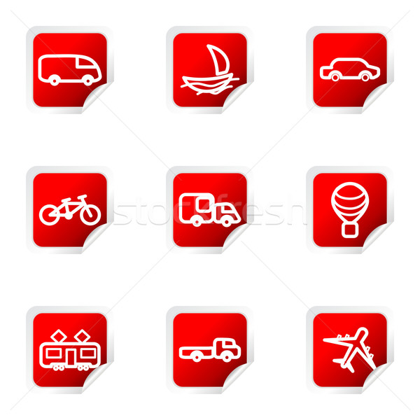 Stock photo: Glossy icon set