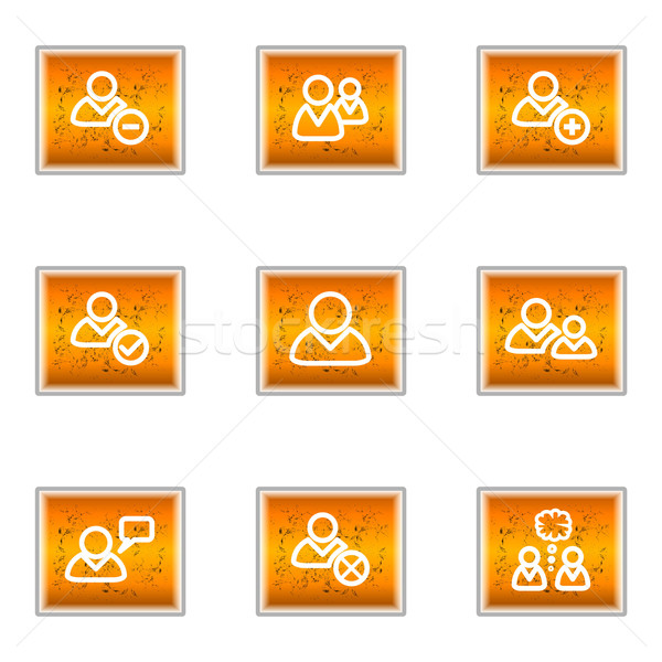 Glossy icon set  Stock photo © Fyuriy