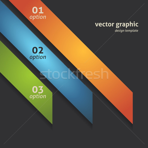 Moderne optie banner vector ontwerp papier Stockfoto © Fyuriy