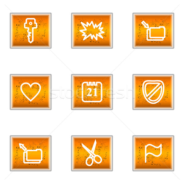 Glossy icon set  Stock photo © Fyuriy