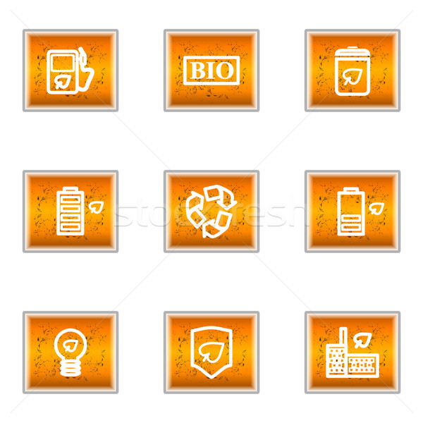 Glossy icon set  Stock photo © Fyuriy