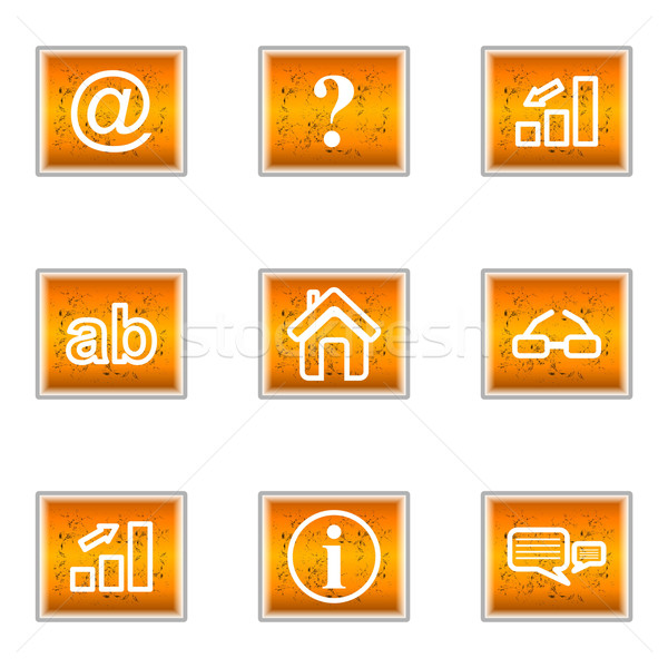 Glossy icon set  Stock photo © Fyuriy