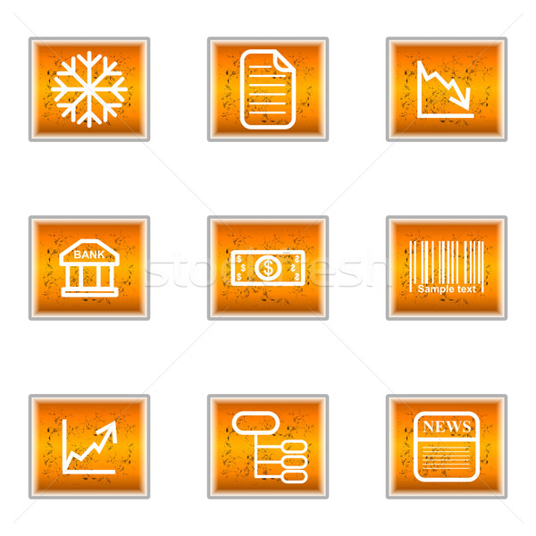 Glossy icon set  Stock photo © Fyuriy