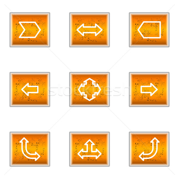 Glossy icon set  Stock photo © Fyuriy