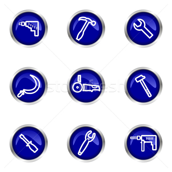 Glossy icon set Stock photo © Fyuriy