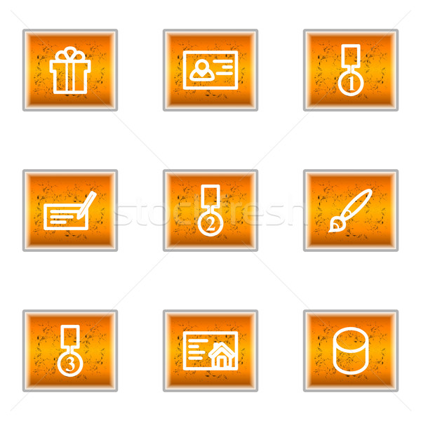 Glossy icon set  Stock photo © Fyuriy