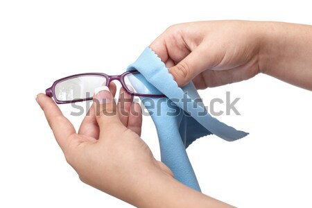 Cleaning eyeglasses Stock photo © g215
