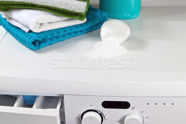 Washing machine and laundry powder for washing. Stock photo © g215