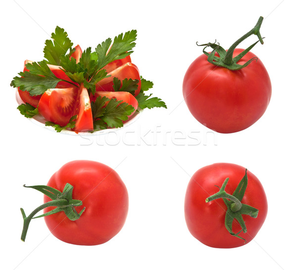 Fresh, ripe tomatoes, isolated on a white background. Stock photo © g215