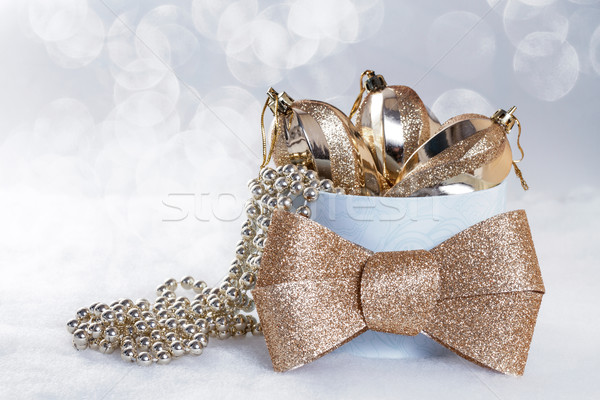 Christmas gouden ontwerp glas winter kleur Stockfoto © g215