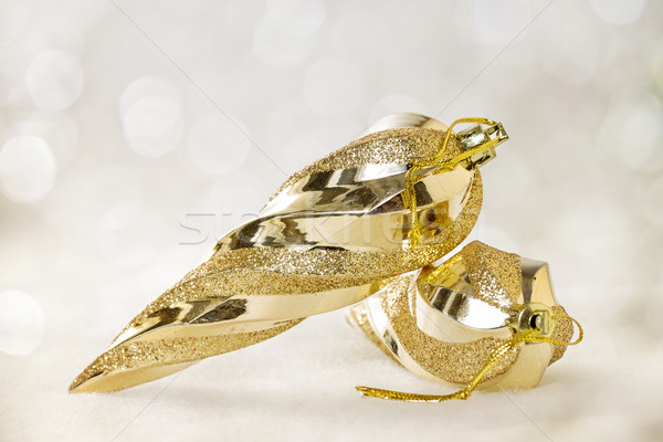 Christmas gouden ontwerp glas winter kleur Stockfoto © g215