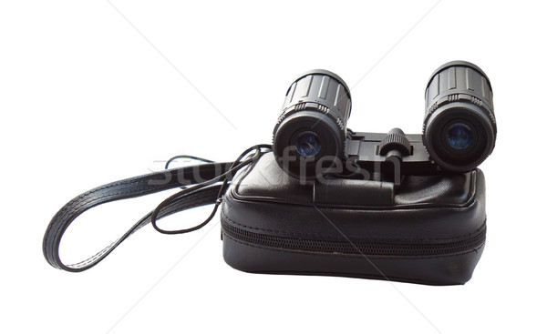 Binoculars with a handbag isolated on a white background. Stock photo © g215