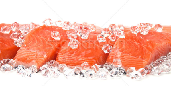 Salmone ghiaccio alimentare pesce mare cena Foto d'archivio © g215
