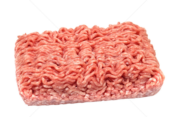 商业照片: 肉类 · 孤立 ·白·吃·餐·菜 / minced meat isolated