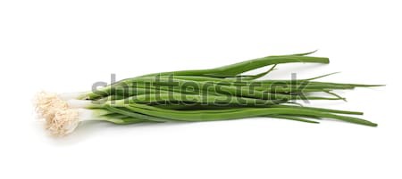 Cebolinha branco fresco dieta macro saudável Foto stock © g215
