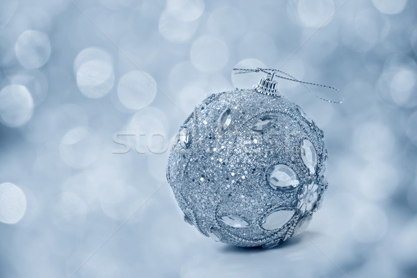 Christmas ball on the shining background Stock photo © g215
