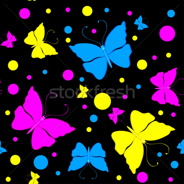 Renkli kelebek soyut doğa boya web Stok fotoğraf © g215