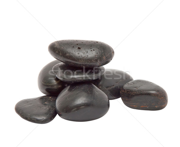 裝飾的 石頭 孤立 白 健康 背景 商業照片 © g215
