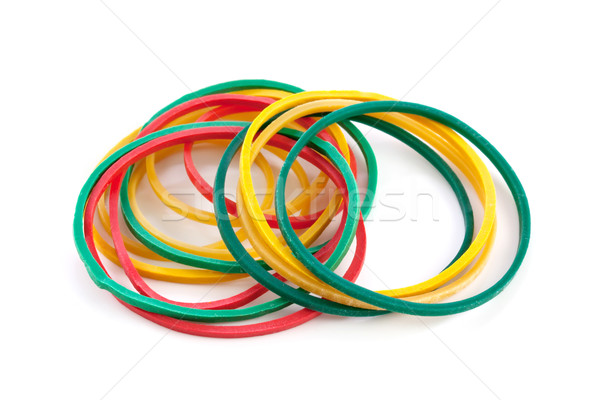 Elastic bands on a white background  Stock photo © g215