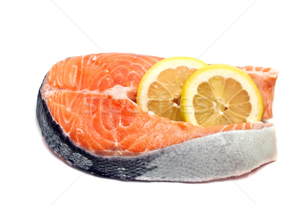 Salmone limone bianco alimentare pesce mare Foto d'archivio © g215