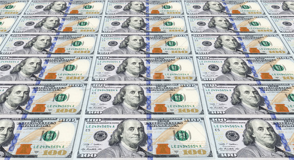 Several of the Newly Designed U.S. One Hundred Dollar Bills. Mon Stock photo © gabes1976