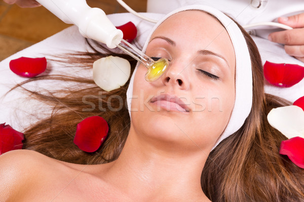 オゾン 治療 顔 女性 健康 美 ストックフォト © gabor_galovtsik