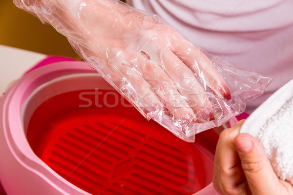 Paraffin treatment Stock photo © gabor_galovtsik