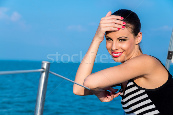 Summertime yachting Stock photo © gabor_galovtsik
