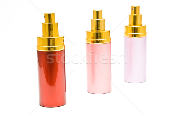 Drei farbenreich Spray isoliert weiß Hintergrund Stock foto © gavran333