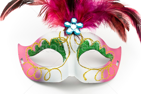 Carnival mask with feathers and diamond Stock photo © gavran333