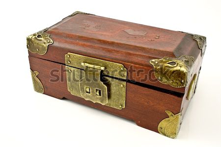 Antique wooden chest Stock photo © gavran333
