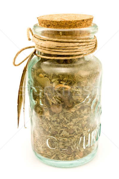 Spices in glass bottles Stock photo © gavran333