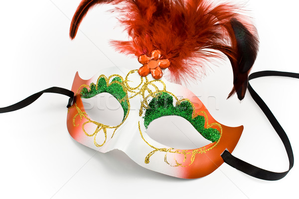 Carnival mask with feathers and diamond  Stock photo © gavran333
