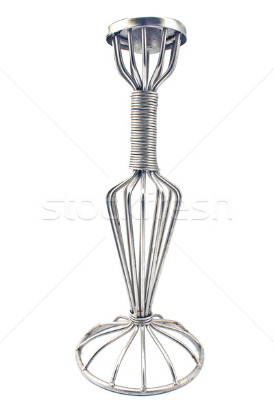 [[stock_photo]]: Vieux · chandelier · isolé · blanche · art · lampe