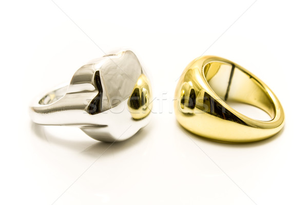 Silver and gold rings Stock photo © gavran333