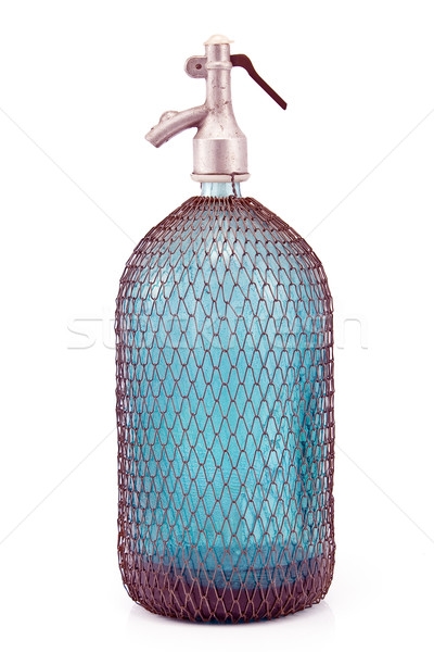 Old wired siphon glass bottle Stock photo © gavran333