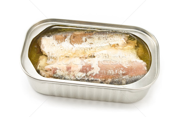 Sardines in opened tin can Stock photo © gavran333