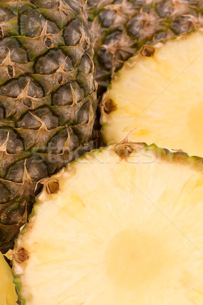 [[stock_photo]]: Ananas · fraîches · tranches · exotique · fruits