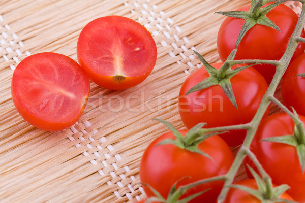 Stock photo: Red small tomatoes